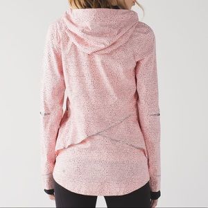 NWOT Lululemon Runaway Jacket in Speckle Dot Pink